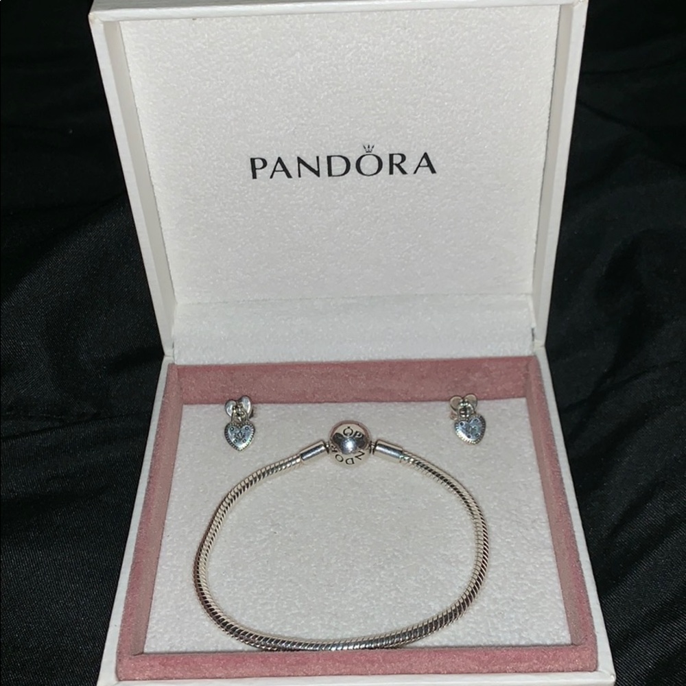🌺PANDORA HIDDEN ROMANCE EARRINGS, BRACELET SET🌺